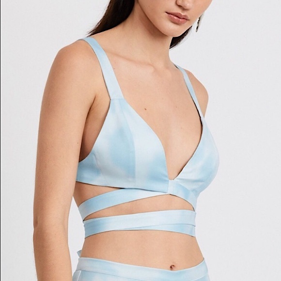 Third Form Tops - THIRD FORM AUSTRALIA SATIN TIE DYE WRAP UP BRA NWT ✨